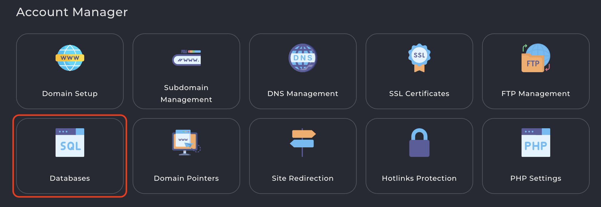 สร้าง Database DirectAdmin [Evolution Skin] - Ruk-Com Hosting