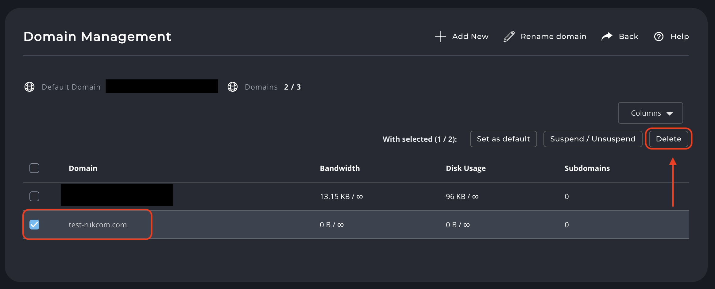 บริการจัดการ Domain ใน DirectAdmin [Evolution Skin] - Ruk-Com Hosting