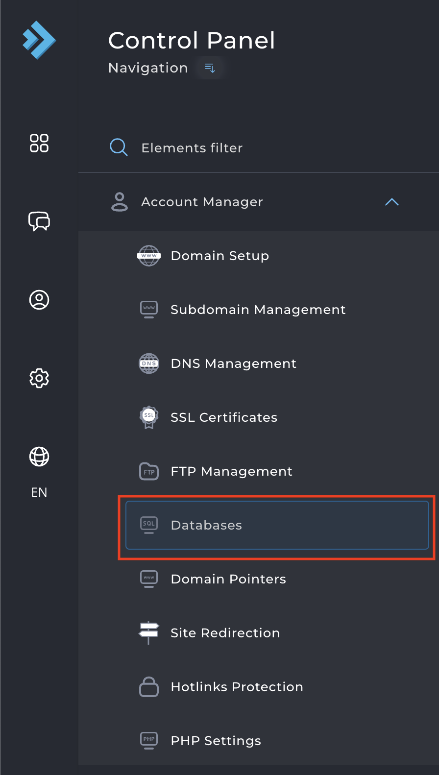 สร้าง Database DirectAdmin [Evolution Skin] - Ruk-Com Hosting